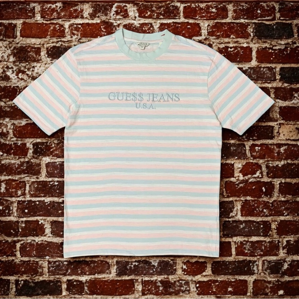Guess Jeans x A$AP Rocky "Cotton Candy" Striped T-shirt